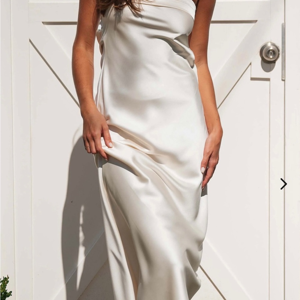 Champagne strapless Toperth Boutique Dress